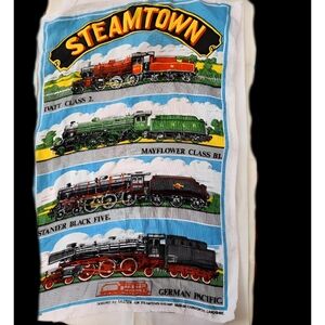 🚂NWOT Vintage Train Tapestry Set 🚂